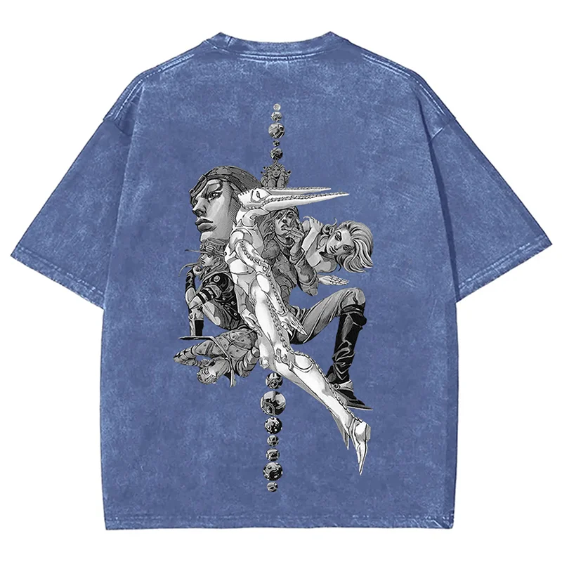 Vintage Washed Attack On Titan Ymir Fritz Founding Titan Graphic Tee Unisex Oversized Anime Streetwear Short Sleeve T‑Shirt