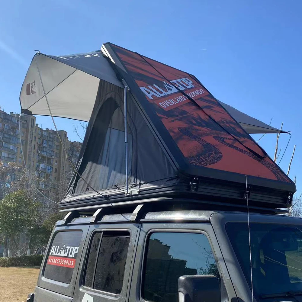 

4X4 SUV Outdoor Camping Roof Top Tent Waterproof Hard Shell Oxford Fabric For Vehicle Auto Car Rooftop