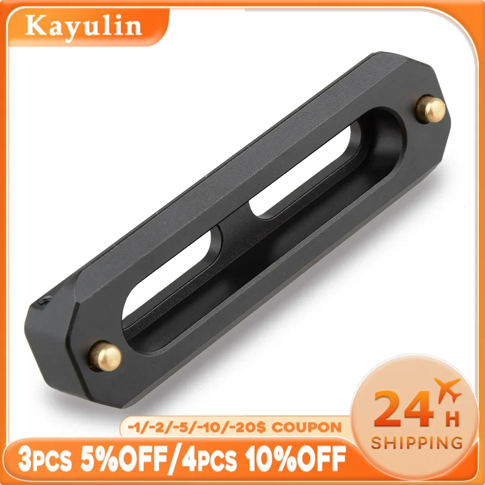 

KAYULIN Universal Low-Profile Quick Release NATO Rail Safety Rail 50/70/100mm with 1/4'' Screws For NATO Handle EVF Attach