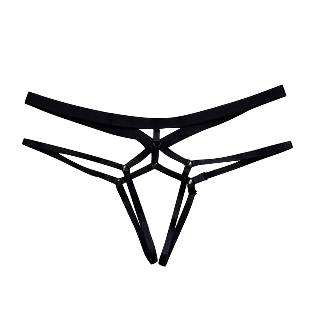 Sexy Lingerie Bandage Para Mulheres Calcinhas Abertas Virilha G-strings Thongs Roupa Interior Feminina G String Crotchless Cuecas Femininas Sexo