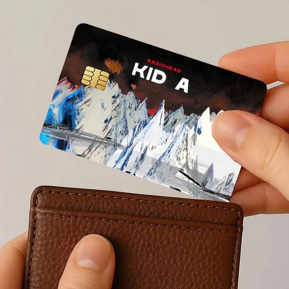Band R-Radiohead-S Credit Card Stickers Skin for Bank Debit Decorative Protection 4PCS Decal Anti-scratch Waterproof