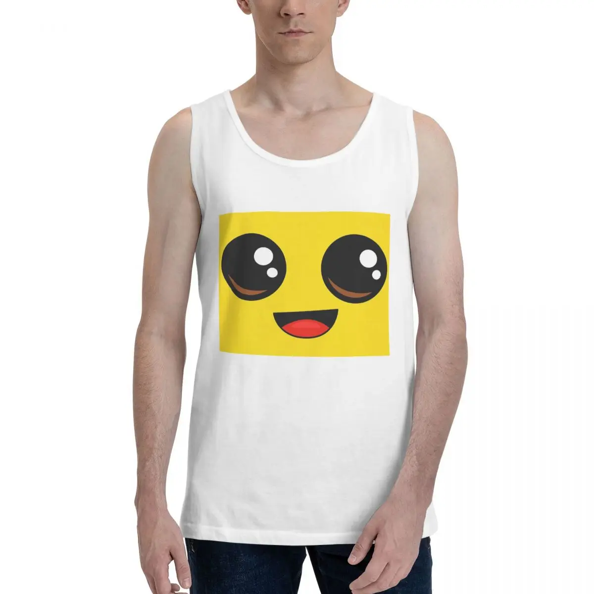 Фото Мужская толстовка-жилет из 100% хлопка с принтом Banana Peely Battle Royale Character, без рукавов, майка, футболка