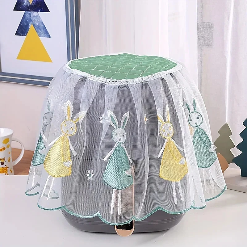 1pc Air Fryer Dust Cover Electric Rice Pot Dust Cover Lace Fabric CoverSuitable For Laundry Kitchen Appliances Dust Cover