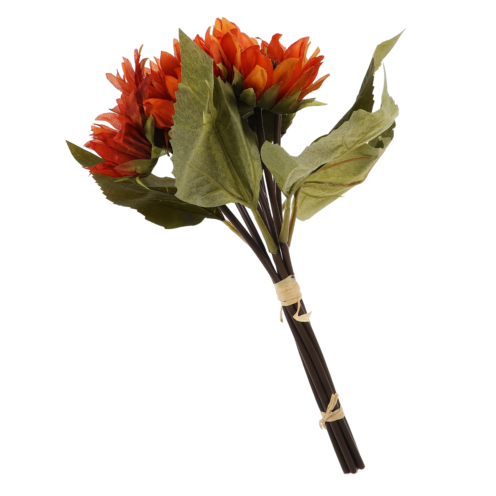 

1pc Artificial Sunflower Realistic Decorative Yellow Lifelike for Wedding Party Decorative Flower Bouquet Home Decor