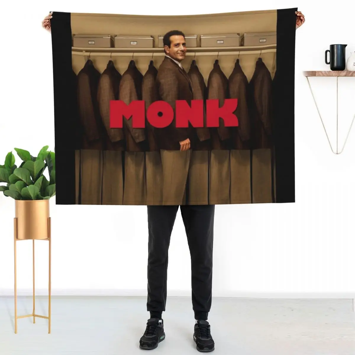 Adrian Monk Throw Blanket Soft Beds Shaggy Soft Plush Plaid Hairys warm winter decorative Blankets