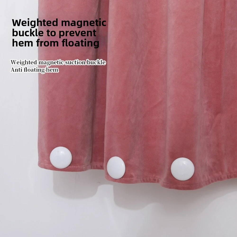 10pcs New Magnetic Curtain Weights Metal Rustproof Coating Table Cloth Weights Round Windproof Curtain Fixing Clips Home Use
