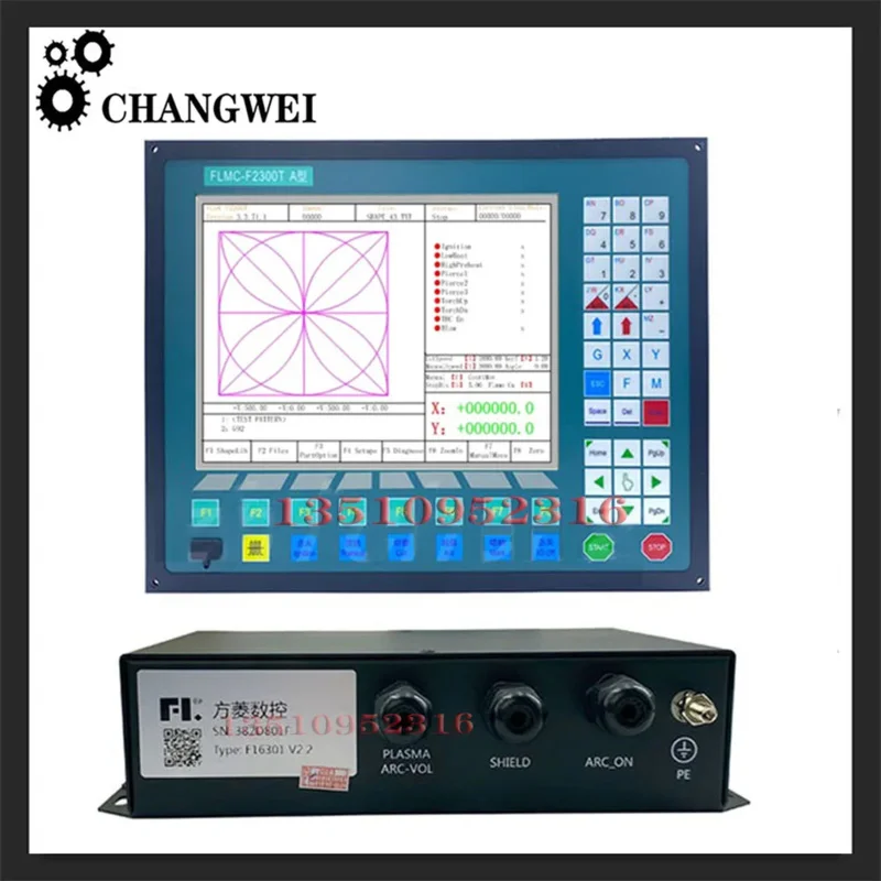 

Hot Salt! Shanghai Fangling F2300at F2300a Cnc Plasma Cutting Controller Flame Plasma Gantry Cutting Machine Operating System