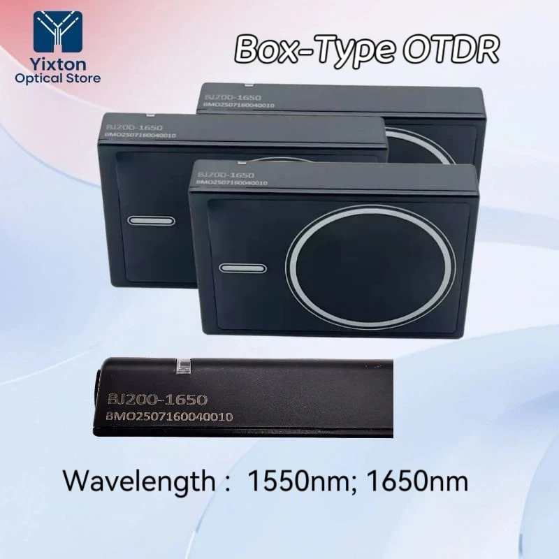 

Мини-OTDR, одноволновый OTDR 1550нм/1650нм, модель BJ200, в коробке, поддержка тестирования волокон в режиме реального времени, 20дБ, малая мертвая зона 1.5м/4.5м, FTTH