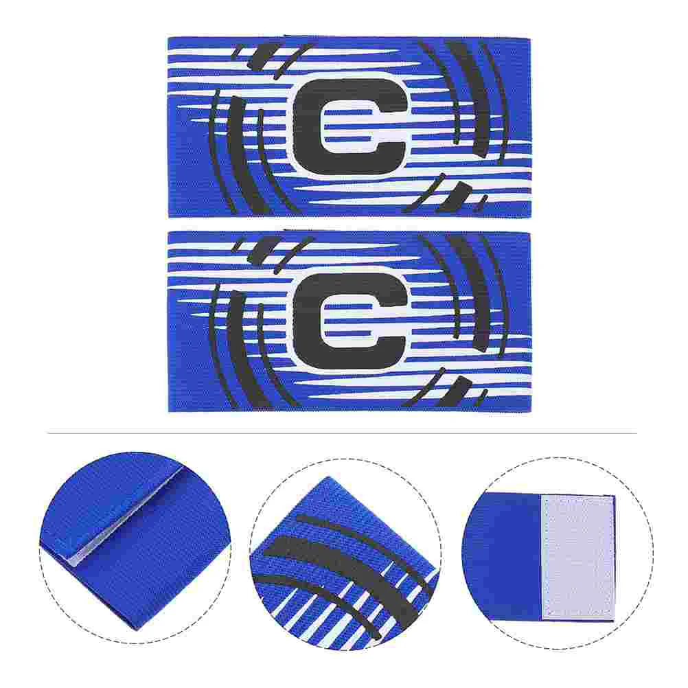 

3 Pcs Sports Armband Men's Football Captain Captains Label Polyester Soccer Teams Leader Armbands