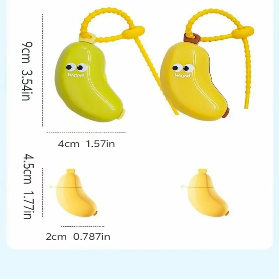Bananenförmige Zahnbürstenabdeckung mit Zahnpasta-Aufbewahrungsbox – kompakt und praktisch – unverzichtbare Reise-Zahnbürstenabdeckung – Detail 2