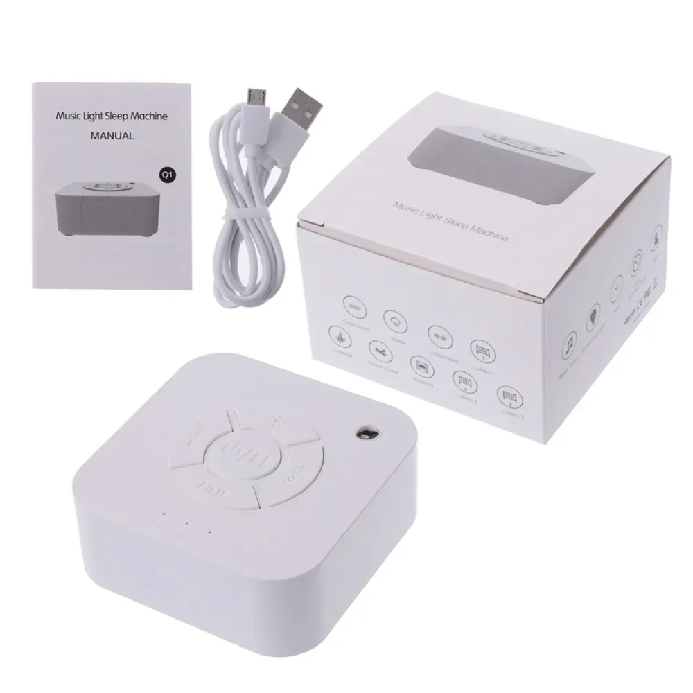 White Noise Machine USB Rechargeable - Sleep Sound Machine for Baby Adult Office Travel