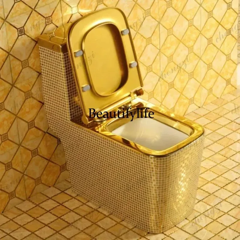 K153 Luxury Sanitary Ware Golden Color Bathroom Toilet composting toilet Royal Style
