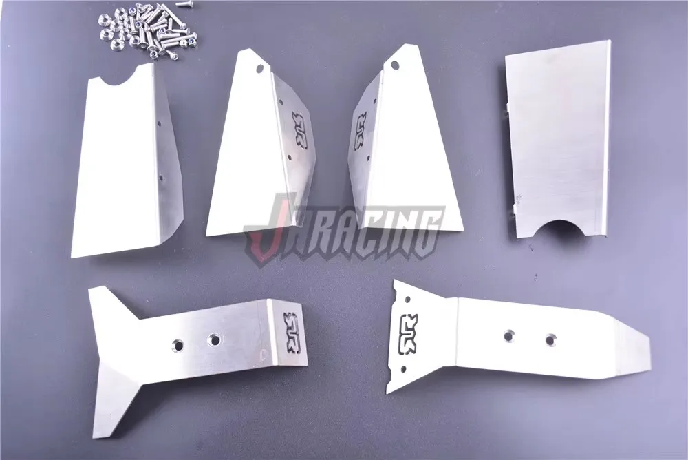 Stainless steel vehicle chassis protection plate for ARRMA Nero FAZON 6 pieces