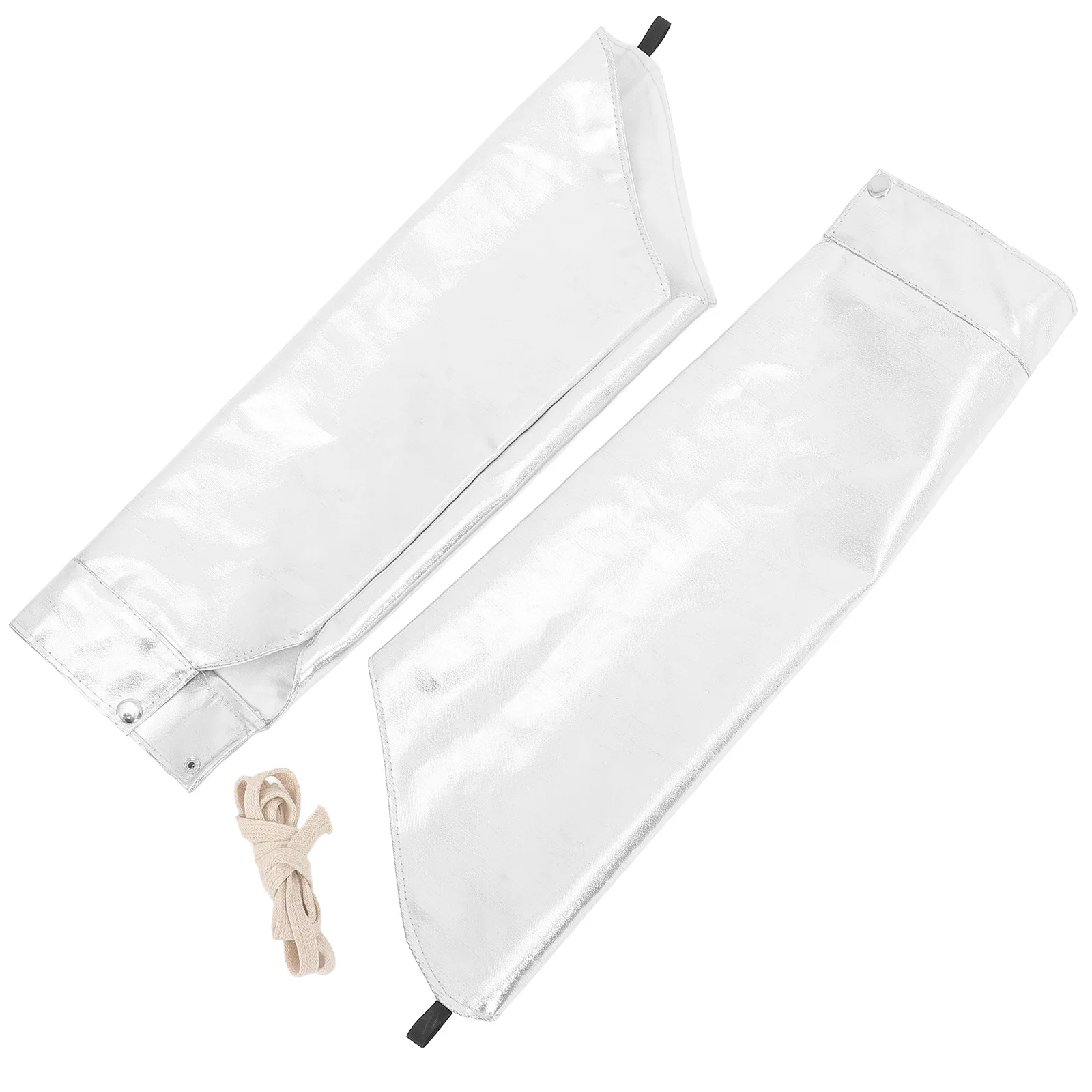 

2Pcs Heat Resistant Arm Sleeves Aluminum Foil Protection against High Temperature Lab Durable Breathable Arm