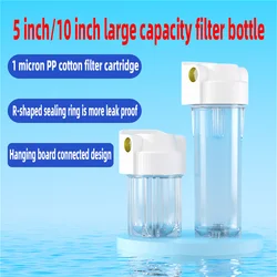 5-inch 10-inch transparent Bottle Explosion-proof Filter Bottle Water Purifier Pre-filter Home Water Machine Shell Filter Access