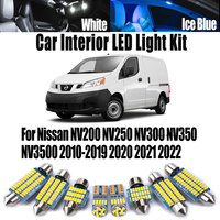 Canbus Car LED Interior Map Dome Trunk Light Number Plate Reading Bulbs Kit For Nissan NV200 NV250 NV300 NV350 NV3500 2010-2022