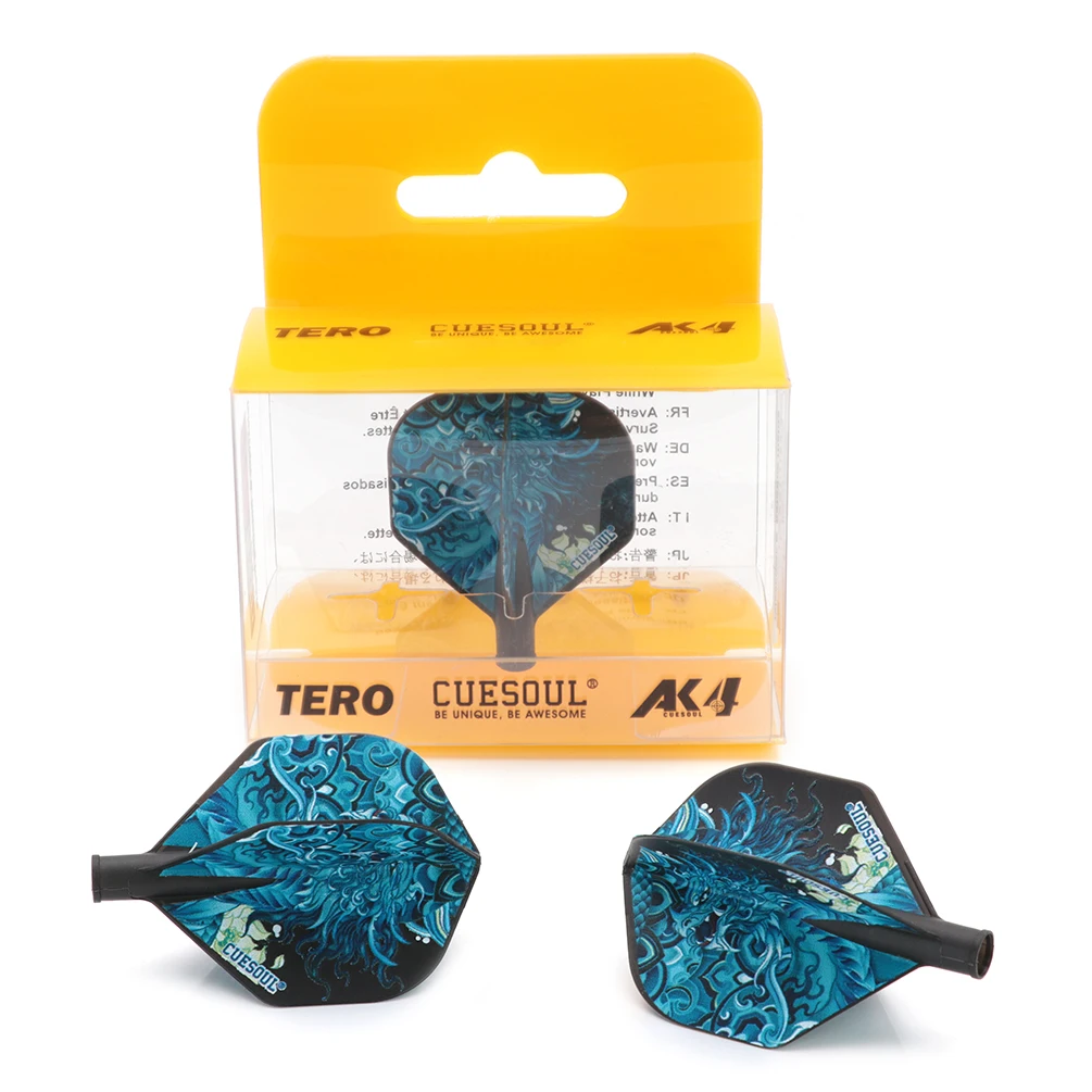 CUESOUL TERO AK4 Dart Flights with Four Mythological Symbols Design-XW