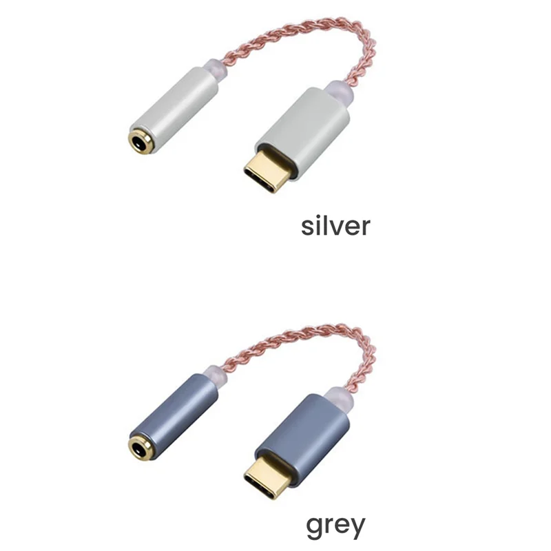 AMPLIFICADOR DE Auriculares HIFI DAC USB tipo C a 3,5 Mm adaptador de Audio para auriculares 32 bits 384Khz decodificador Digital convertidor auxiliar