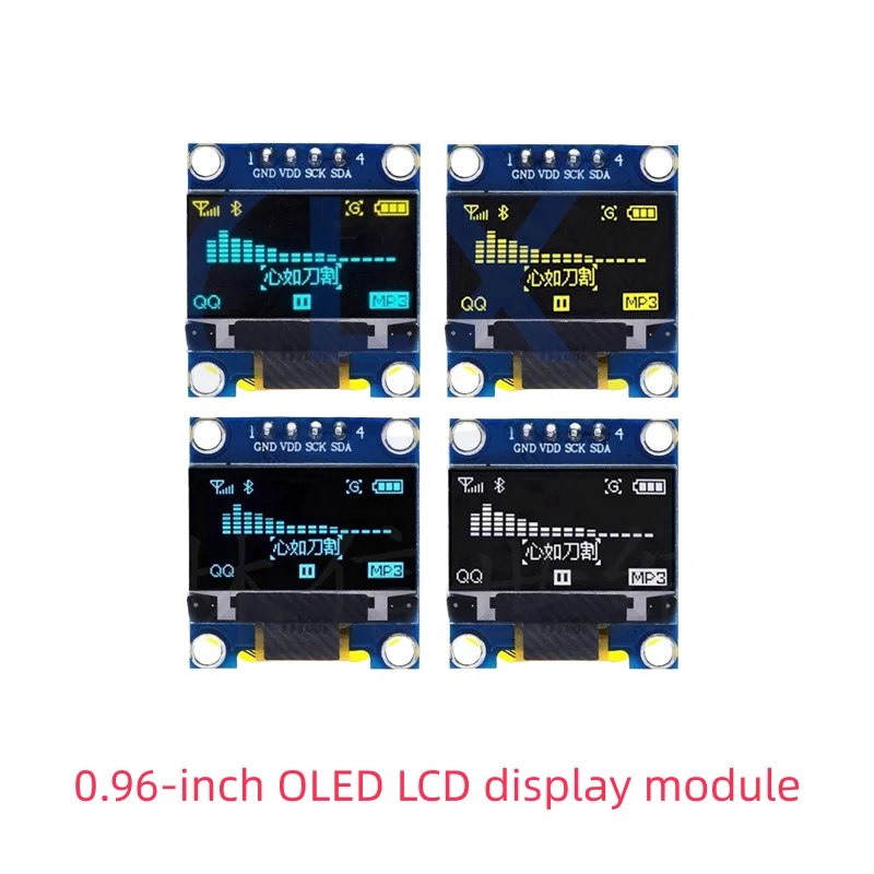 （1pcs ）0.96 inch oled IIC Serial White OLED Display Module 128X64 I2C SSD1306 12864 LCD Screen Board For Arduino