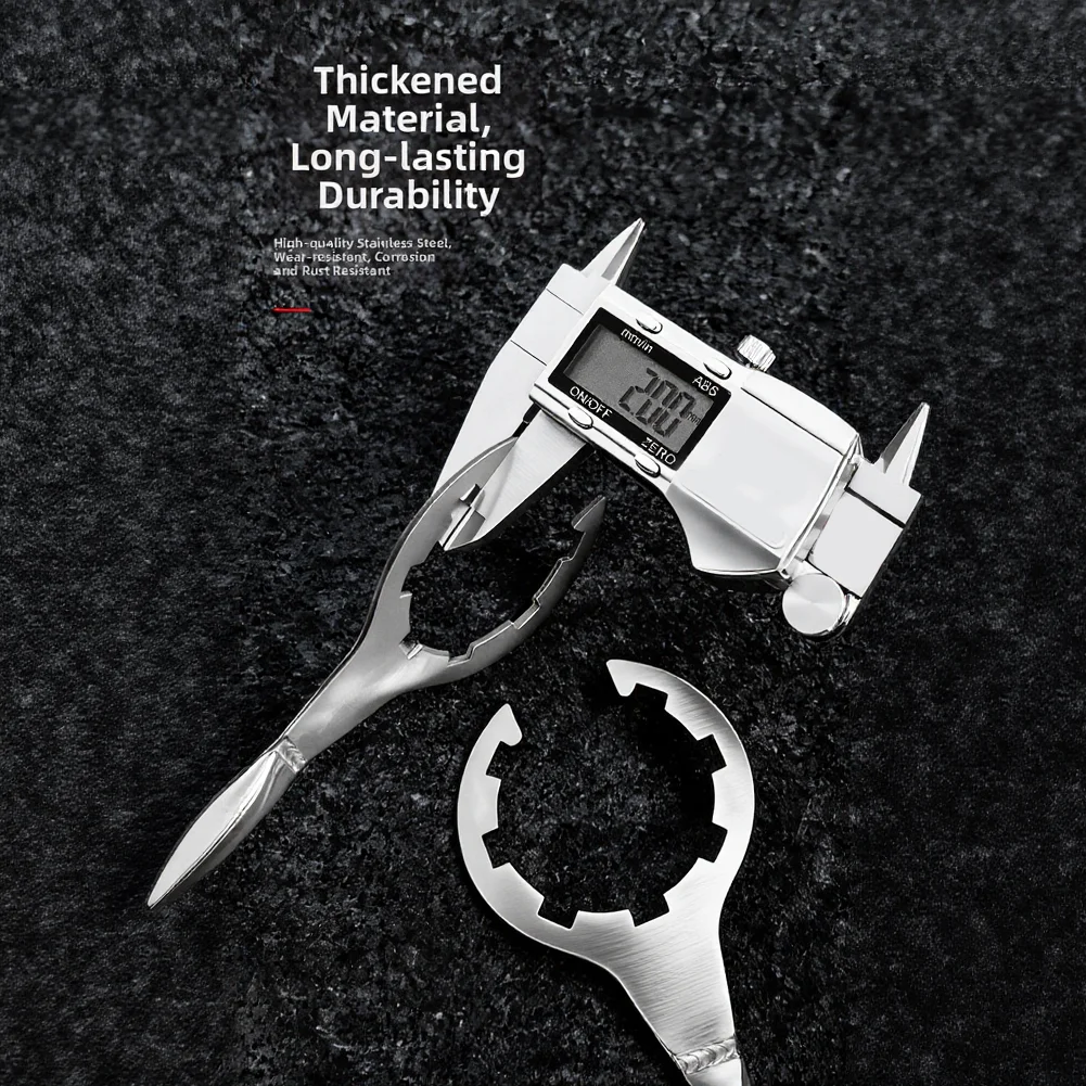 Industrial Stainless Steel Gas Wrench for Reliable Manual Operation of Outdoor Gas Line Valves and Meter Connections