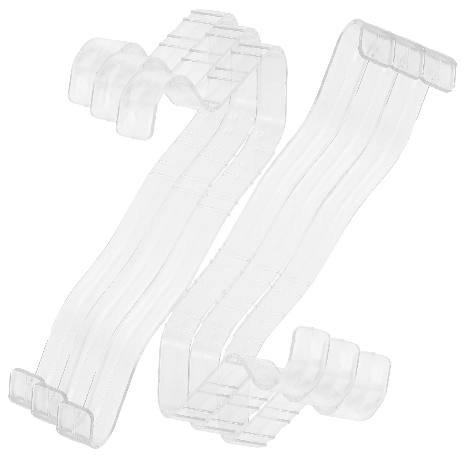 6pcs Display Stand Plastic Shoe Shaper Strong Hardness Smooth Edges Lightweight For Retail Shop Shelf Closet Shoe Rack Storage