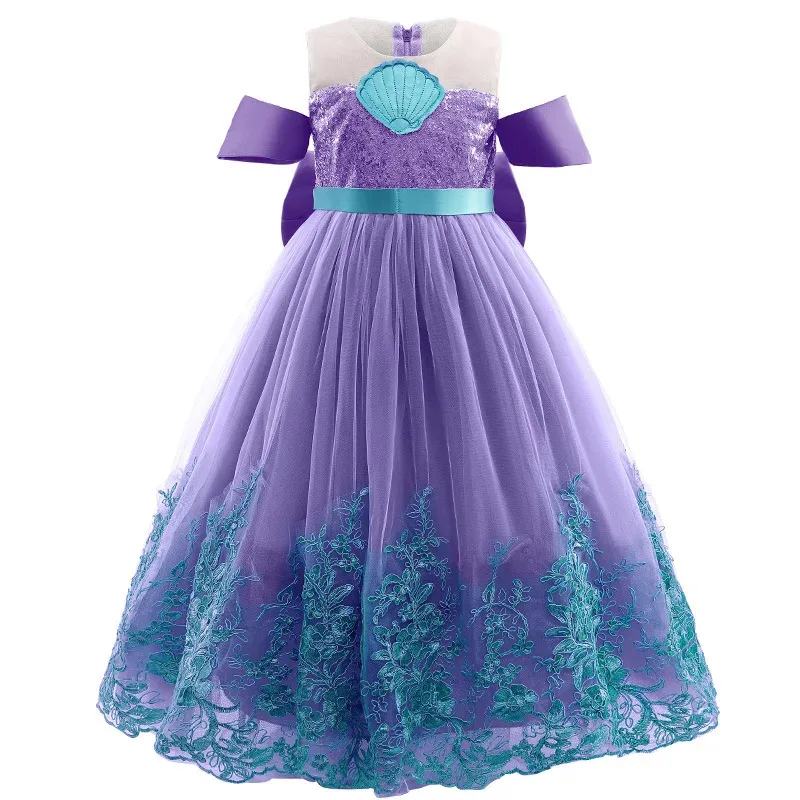 Disfraces para niñas, Cosplay de princesa Bella, sirena, Rapunzel, Jasmine, ropa, vestido de princesa para niña, Cenicienta, Elsa, 2024