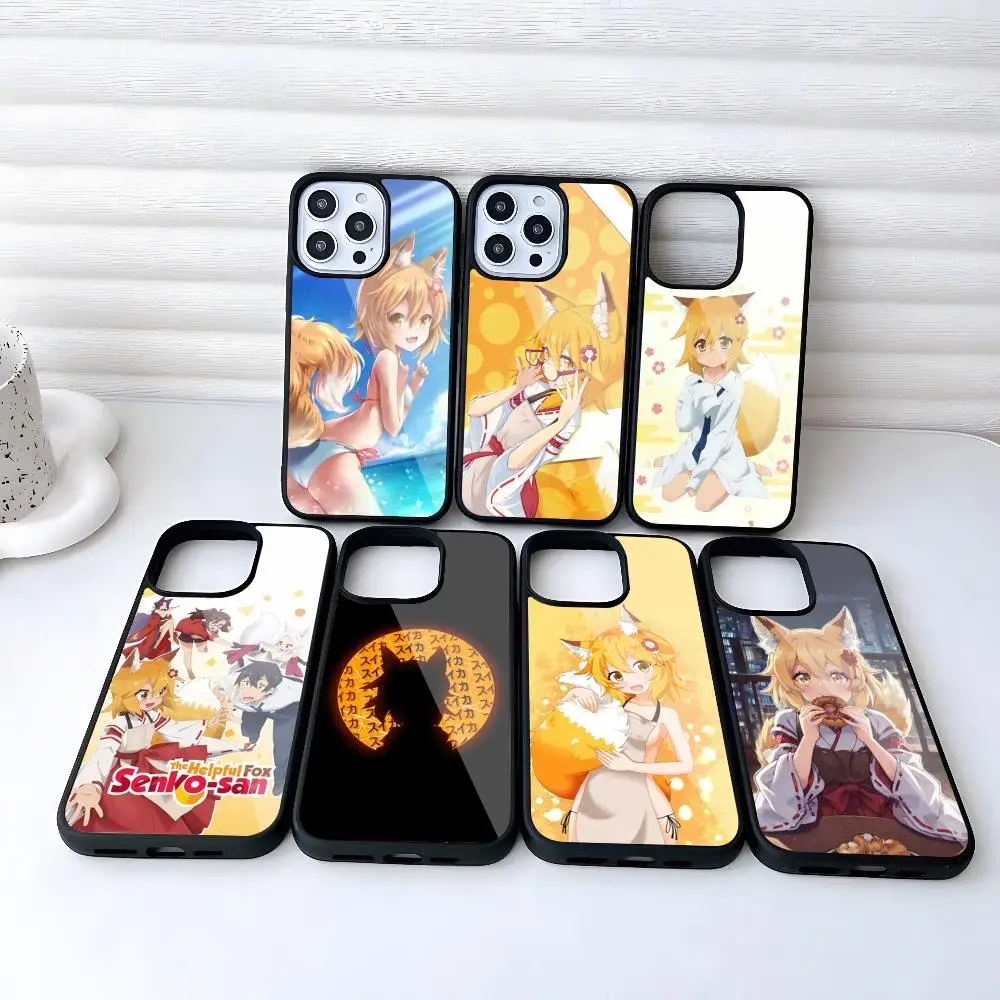 Полезный чехол для телефона Fox Senko San для Iphone 17, 16, 15, 14, 13, 12, 11 Pro Max Mini 8 Plus Se Xr X Xs 2020, чехол из ПК + ТПУ