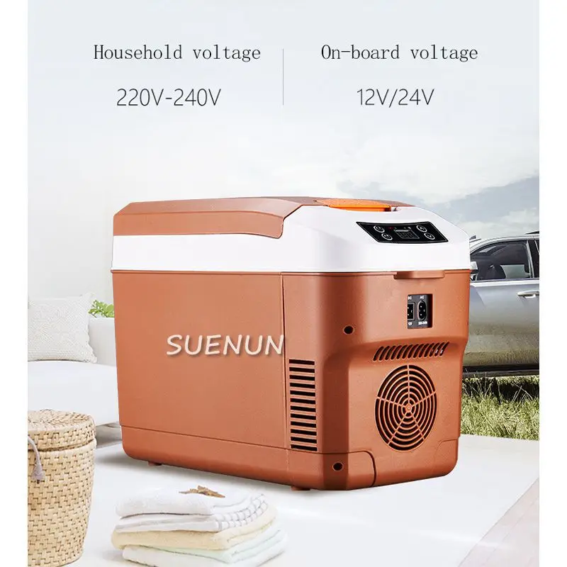 15L Fridge Small Refrigerator Home 12V Heating And Cooling Tools Vehicle Household Appliances Frozen Home Appliance