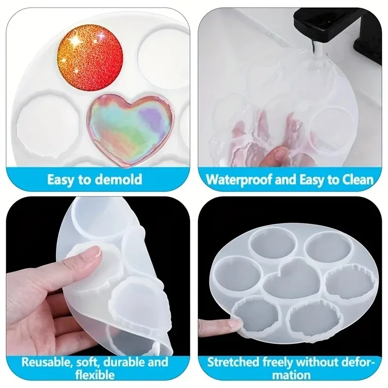 Irregular Mobile Phone Holder Epoxy Resin Mold For DIY Cell Phone Stand Silicone Mould Phone Grip Bracket Desktop Support Tools