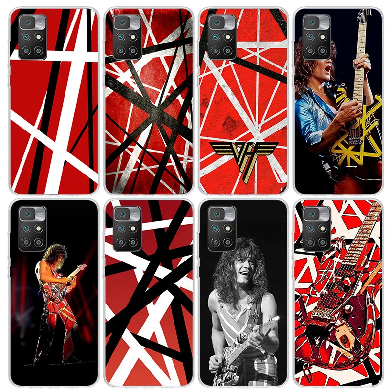 Eddie Van Halen Graphic Guitar Phone Case For Xiaomi Redmi 12C 12 10C 10A 10 9C 9A 9T 9 8A 8 7A 7 6A 6 Pro K60 K40 K20 S2 Print