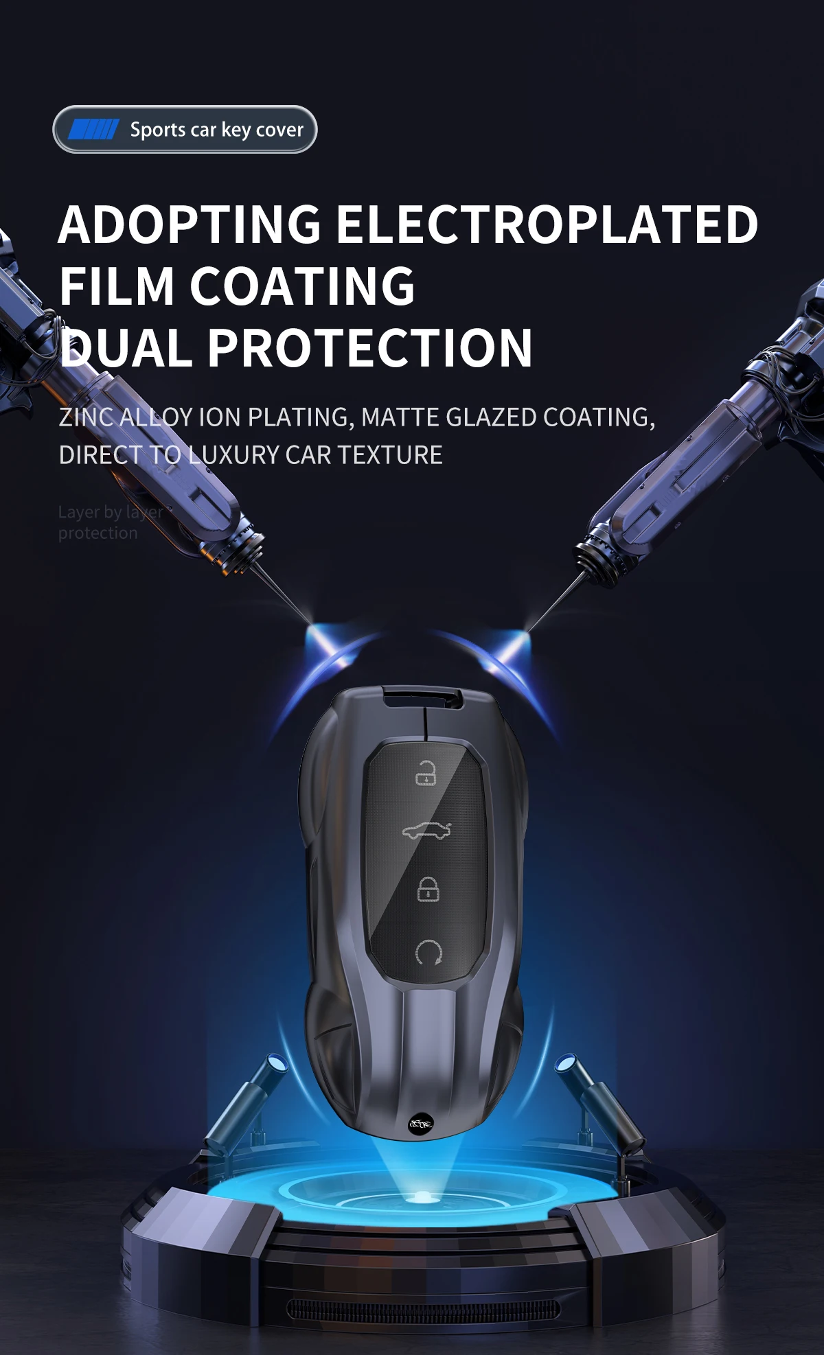 Zinklegierung Silikon Autoschlüssel-Hülle für Chery Omoda 5 9 7 C5 C7 E5 Jaecoo 5 7 9 J7 J5 Phev 2025 2026 2024 Auto-Zubehör – Detail 5