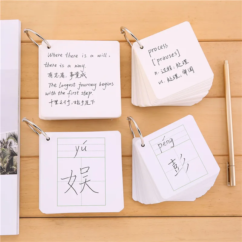 Creative Cute 1 Ring Mini Loose-leaf Hand Book Student Portable Notebook Send Ring Buckle Kawaii School Supplies