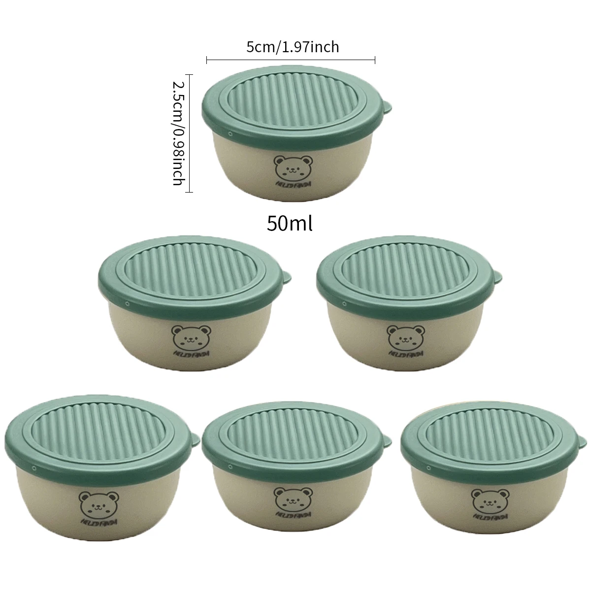 2/6 Stuks Mini Salade Saus Container Outdoor Draagbare Plastic Saus Cup Met Deksel Herbruikbare Lekvrije Moer Snack Voedsel opbergdoos