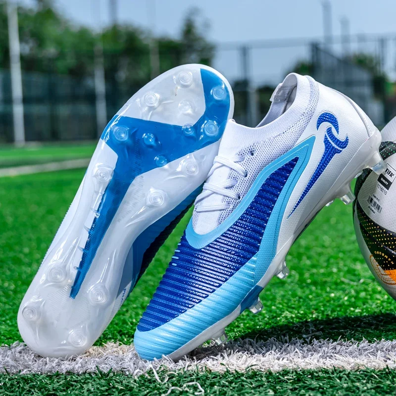 

New Men Football Boots Match Adult Soccer Shoes Boys Long Spikes Breathable Non Slip Outdoor Sport Training Cleats Comfortable