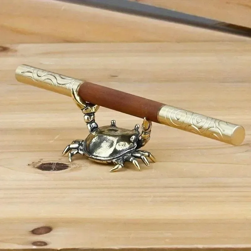 2026 Latest Models 1PC Pure Brass Miniature Crab Figurine Animal Statue Copper Ornament Nordic Style Decorative Craft for Home