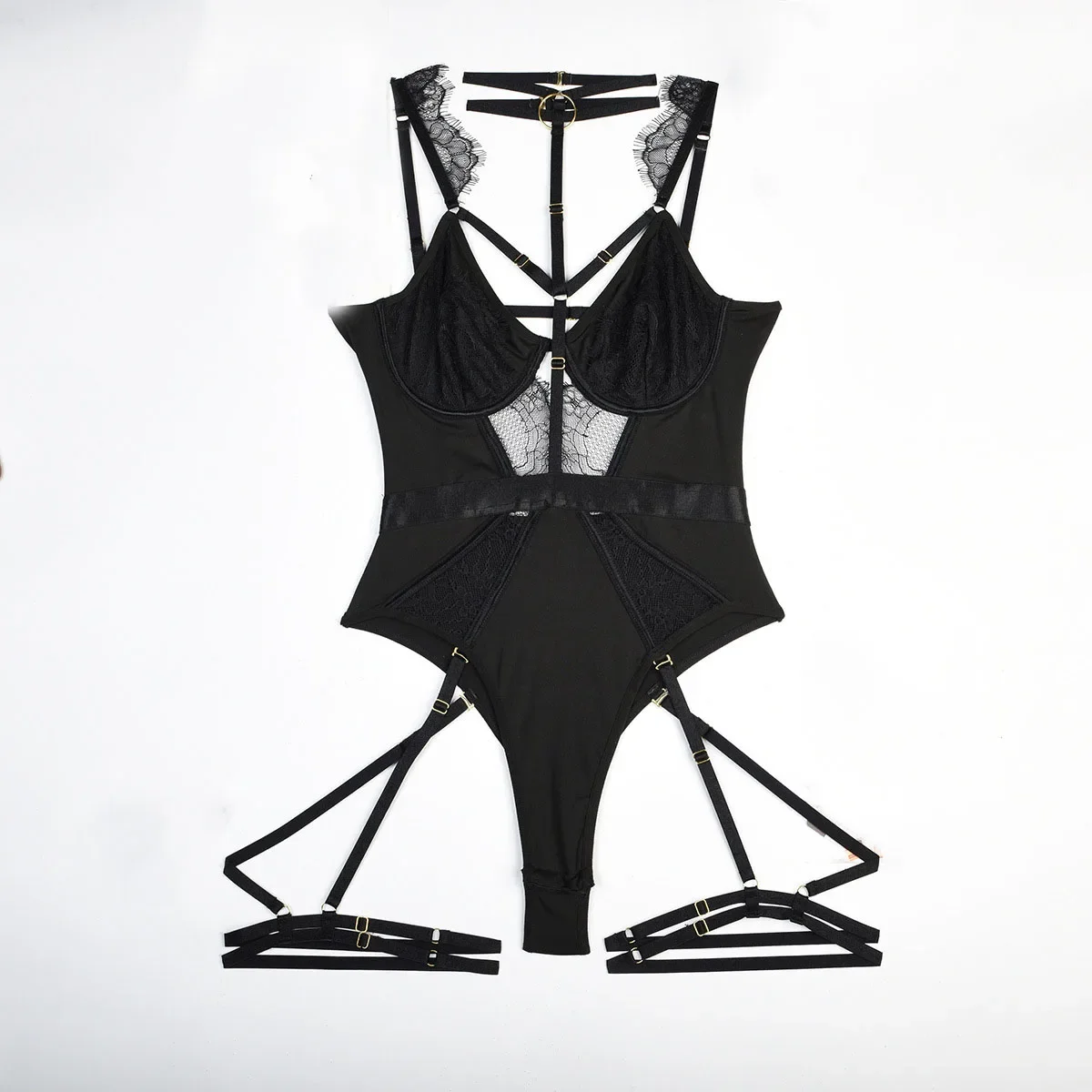 

Sexy Lace Hollow Out Erotic Set Women Elegant Lingerie Bodysuit Ladies Underwear Sexy Costumes