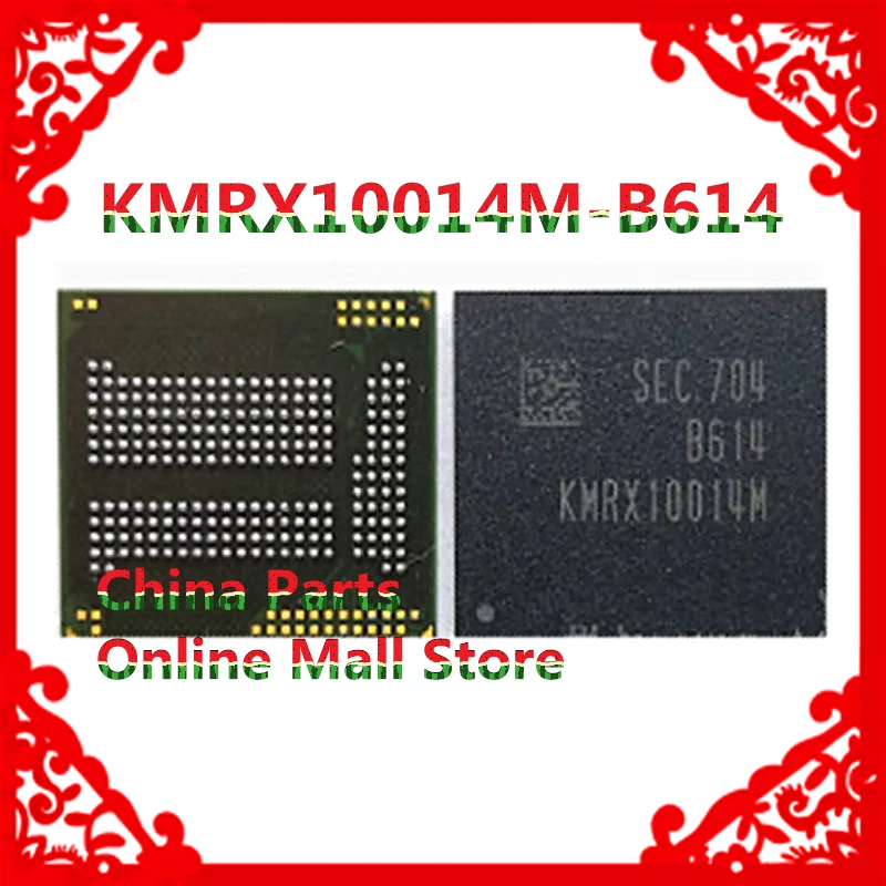 KMRX10014M-B614 is suitable for Samsung 221 ball emcp 32+4 32G mobile phone chip IC font used to plant good balls