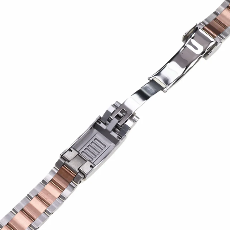 20mm Steel Strap With Micro-adjustable Buckle Presidential Millennium Wristband For Sub Log Nh35 SKX Watch Case