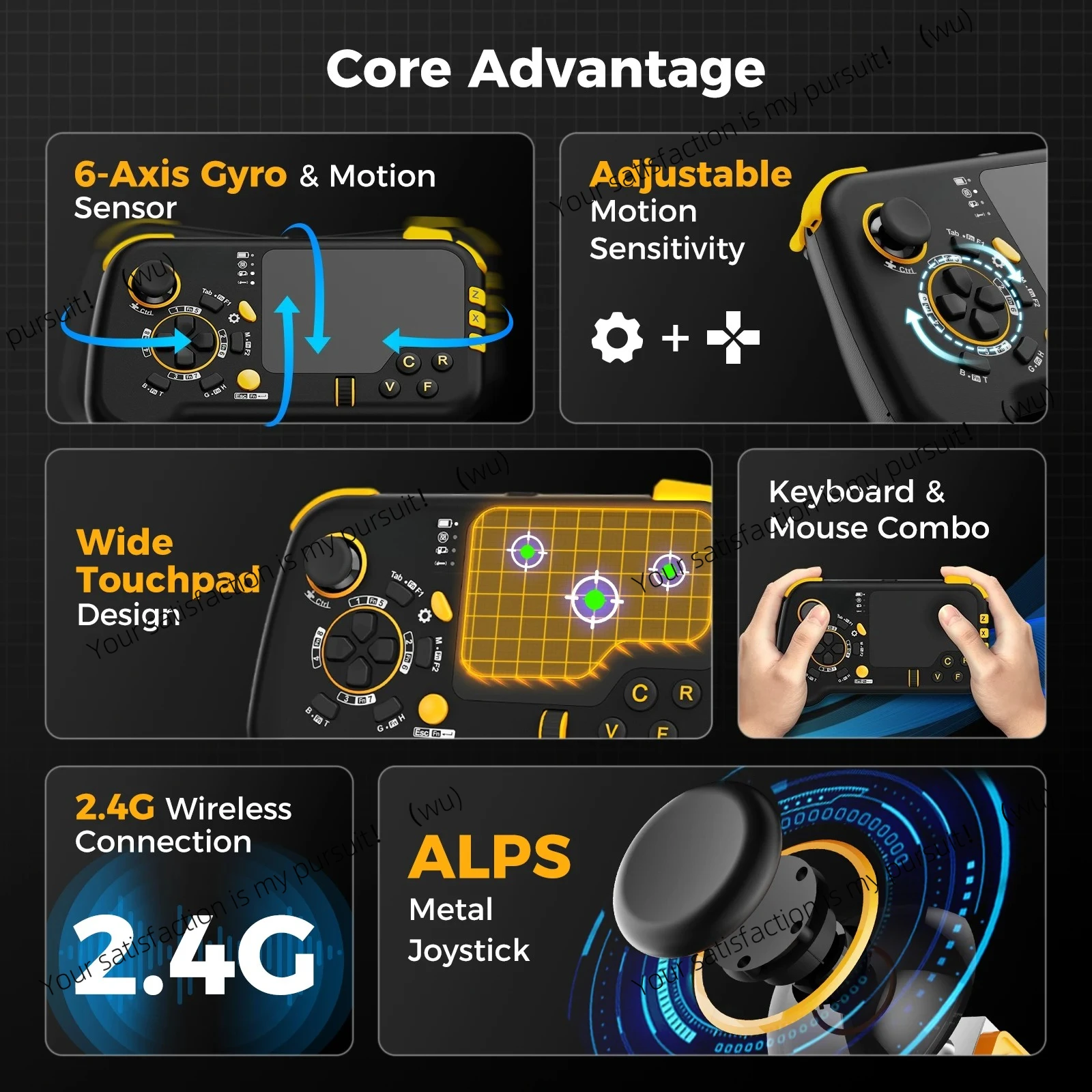 ZOCI-Ungrade Wireless Mouse-Pad Controller As Keyboard and Mouse Combo Set with Touchpad
