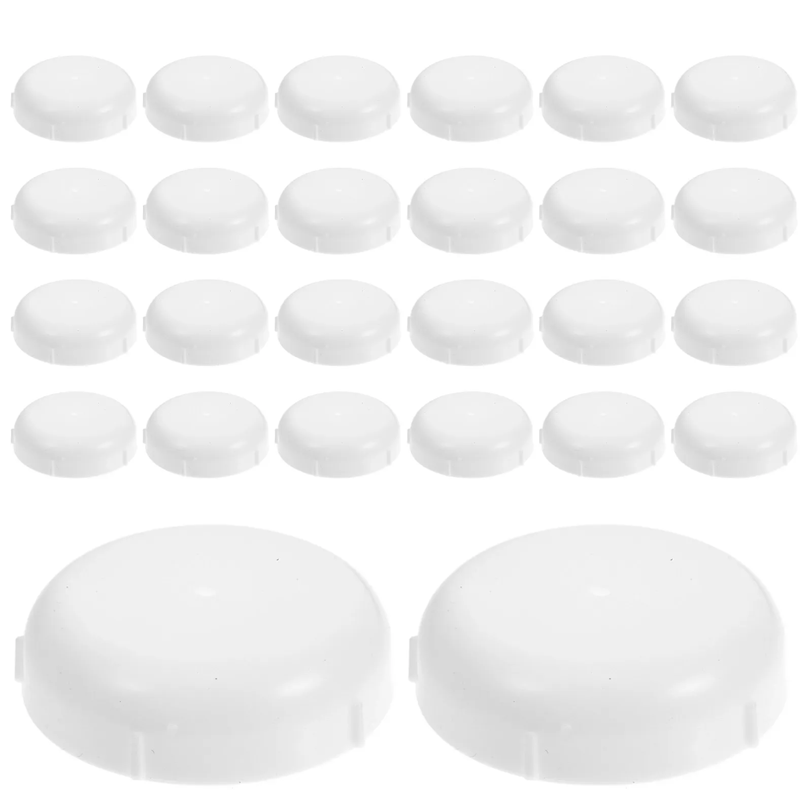24Pcs Furniture Caster Cups Plastic Round Furniture Feet Pads Chair Stool Caps Stopper Protectors for Hardwood Floor Damage