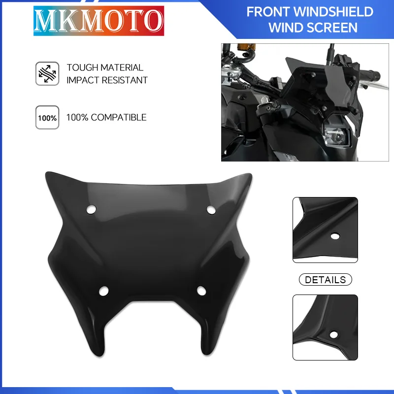 

mt09 Новейший дефлектор лобового стекла мотоцикла для MT09 MT-09 2024-2025, спортивный передний ветрозащитный козырек, защита ветрового стекла