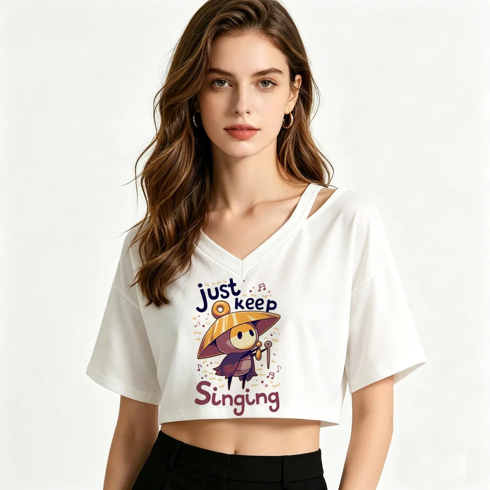 Hollow Knight crop top shoujo japanese dollette summer graphic scene  shirt cutecore alternative  party 2000s summer