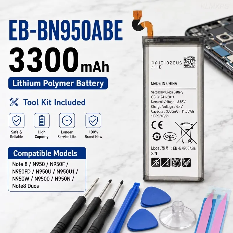 EB-BN950ABA  Replacement Phone Battery Brand New for Samsung Galaxy Note8 N9500 N9508 SM-N950 N950F N950U N950A N950N