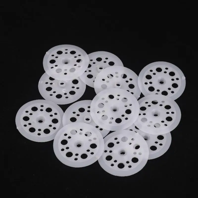 50/100 Stück 45 mm Kunststoff-Unterlegscheiben, Belastungsverteiler, Polypropylen-Unterlegscheibe für die Befestigung von Schrauben, Isolierplatten