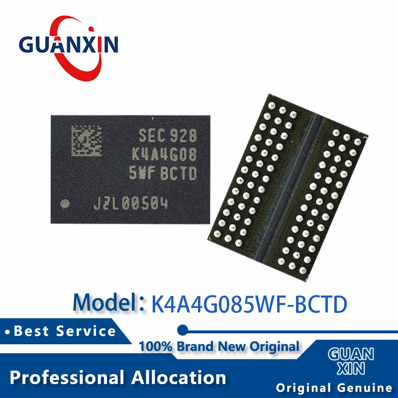 

100% New K4A4G085WF-BCTD Marking K4A4G085WF BCTD BGA-78 K4A4G085