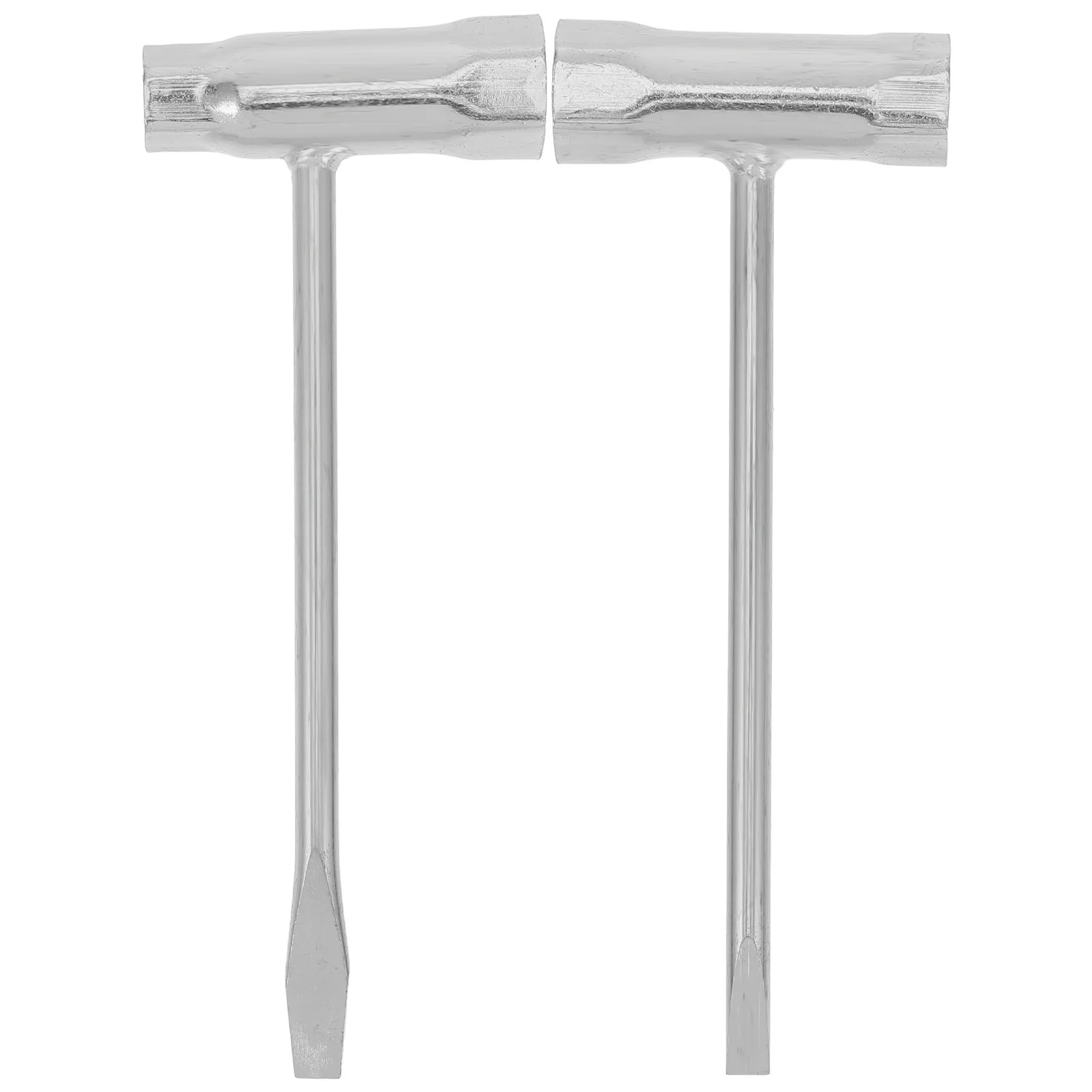 

2Pcs Chainsaw Wrench Socket T-Wrench Scrench Tool Spark Plug Adjustable Lawn Mower Gas Chainsaw Repair Tool Kit