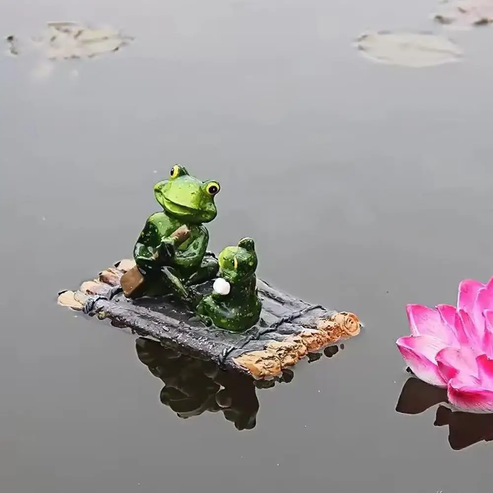 

High-looking New Resin Floating S Statue Sculpture Garden Ornamen Decorative Outdoor Pond Cute Simulation M4B8