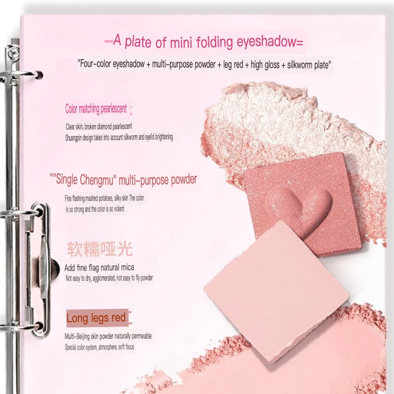 CCSHEER Yuzu Konishi Heartbeat Moment Foldable Eyeshadow Blush Palette For Contouring, Natural, Compact And Portable