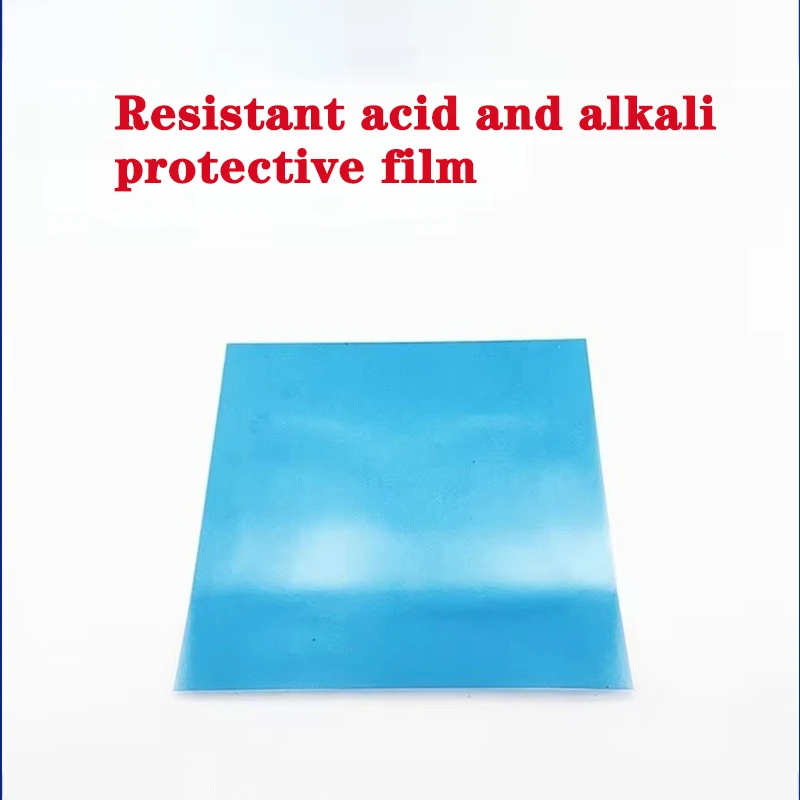 110x110mm 160x160mm 210x210mm Single Sided Adhesive Acid and Alkali Resistant Silicon Wafer Protective Film 5pcs/lot