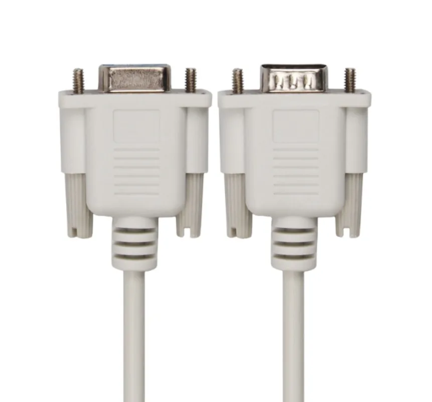 5pcs RS232 Serial Extension Cable, Male to Female Straight Through Wire, Non-Crossover Serial Adapter Cord